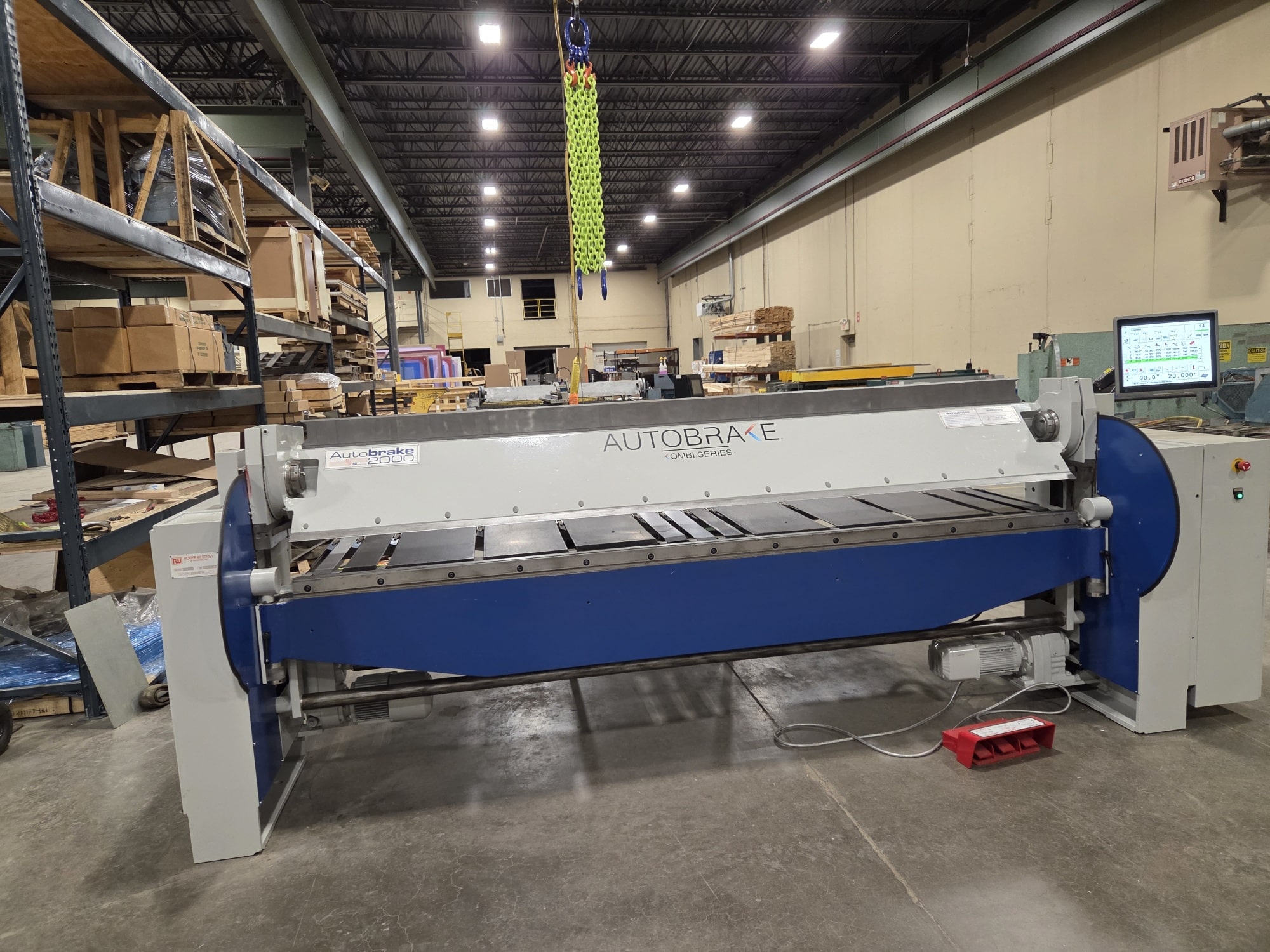 Roper Whitney model AB1014KO S/N 542-8-98 CNC folder w/ Orion control, 61″ back gauge, full set of Kombi tools, small bending bar only (missing large bar), extra motor and any extra parts available.