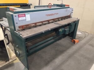 Tennsmith LM610 (6′ x 10ga.) Power Shear w/ 30″ manual backgauge, 2 front sheet supports, 5′ squaring arm wired 230V/3ph