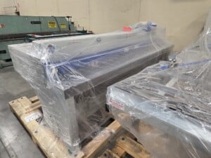 NEW Roper Whitney 10M14F (10′ x 14ga.) Shear w/ Front Return Package Including: Rear Sheet Support System, 24″ Front Return Back Gauge, 2) Front Sheet Supports, 4′ LH Squaring Arm, Wired 230V/3ph