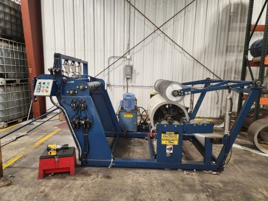 Used MRS Decoiler / Slit / Recoil Line Consisting Of Cidan 50″ x 10,000# Decoiler, MRS Slitter w/ 6 Blade Sets, Bradbury CTL, MRS Recoiler Capacity 10,000#