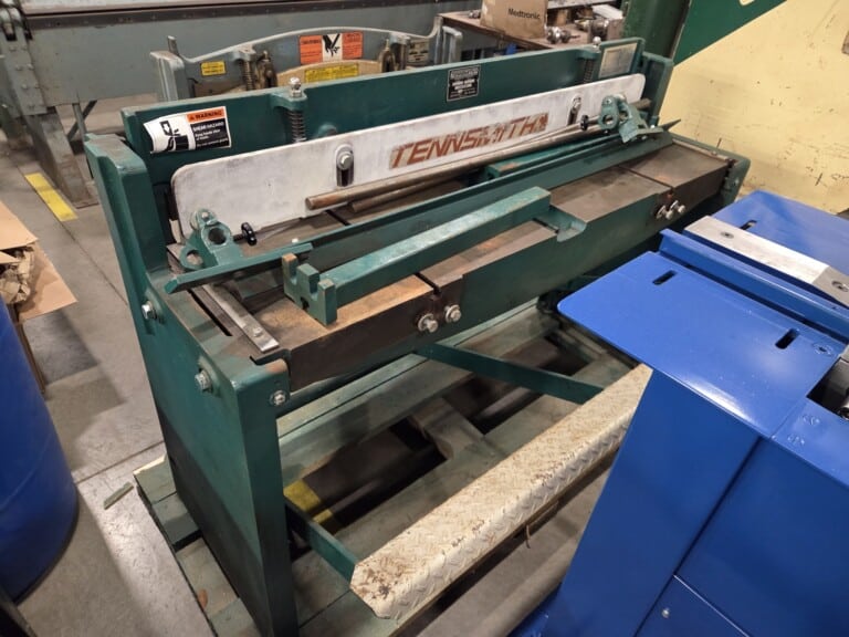 Tennsmith Model T52 (52″ x 16ga.) Foot Shear Complete w/ Backgauge & Sheet Supports “Like New” s/n06506